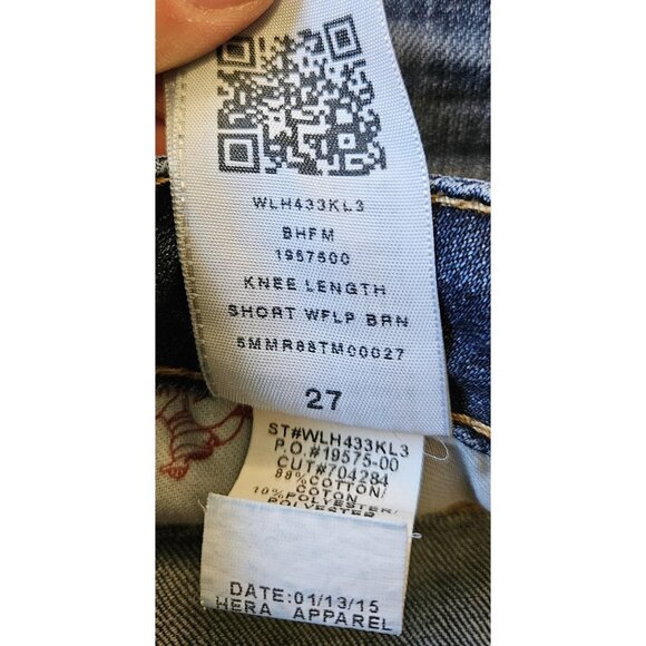 True Religion Womens Knee Length Shorts Medium Wash Size 27 Low Rise - Picture 13 of 14